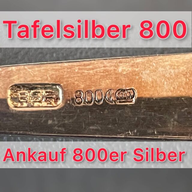 Tafelsilber 800 er zum hohem Silberpreis in der Schatztruhe