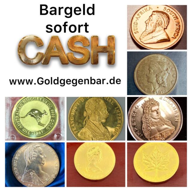 Muenzen Ankauf in der Schatztruhe in Gold und Silber