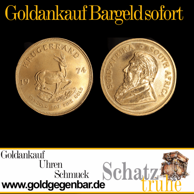 Krügerrand verkaufen zum hohen Preis 1 Krügerrand Feingold verkaufen